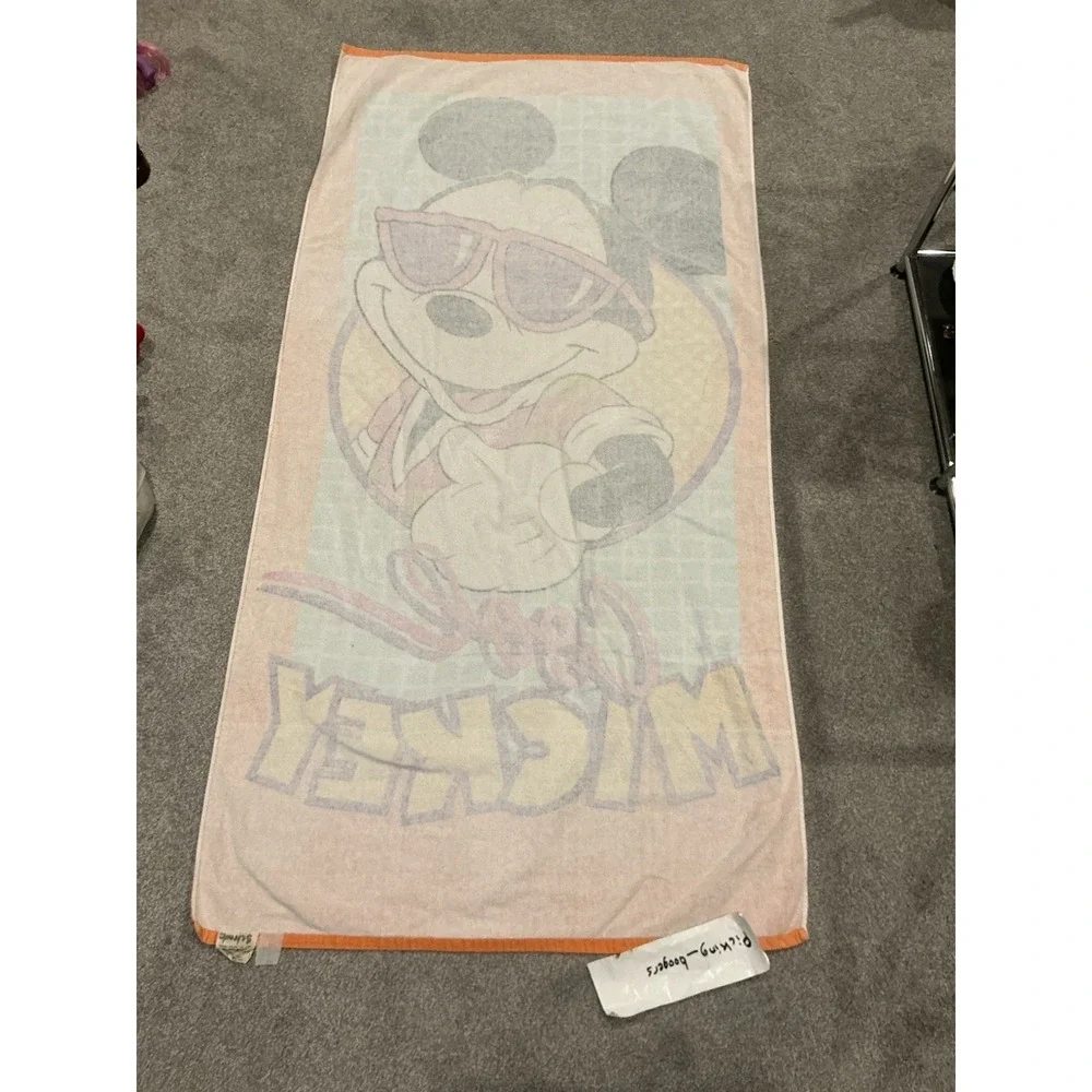 Vintage Franco Walt Disney Cool Mickey Mouse Beach Towel 56